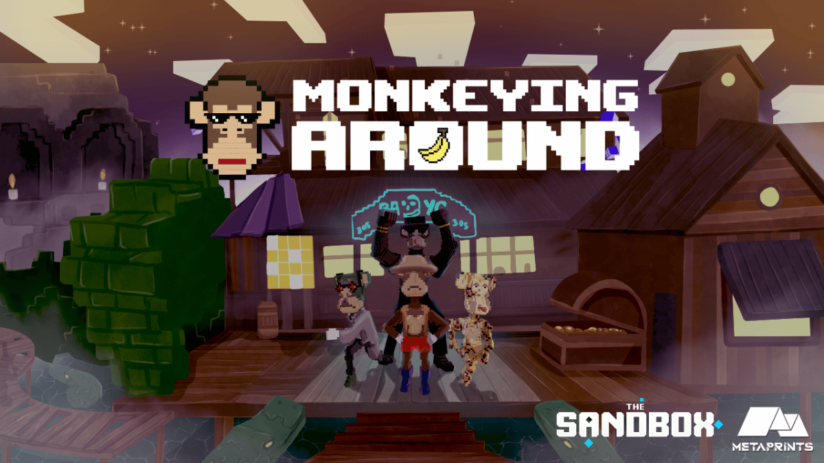 - Crypto and Coin image of BAYC Sandbox metaverse experience game