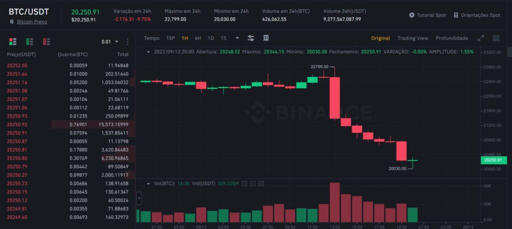 Bitcoin Plunges Below $22,000 Following August Inflation Report