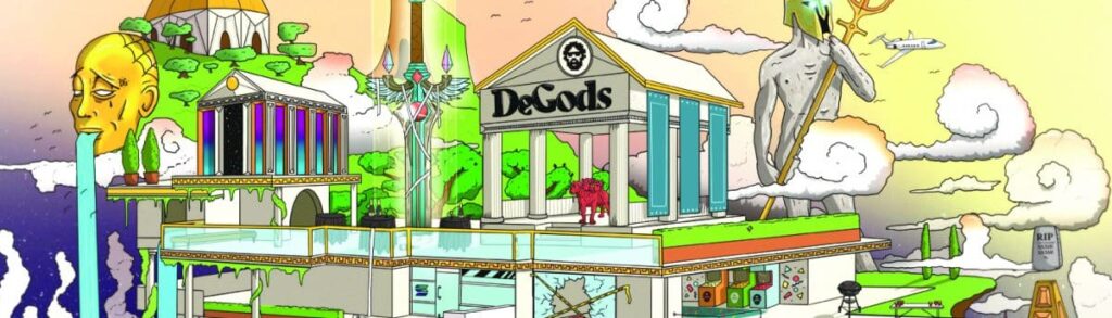 unnamed-scaled.jpg - Crypto and Coin an artistic representation of the DeGods ecosystem